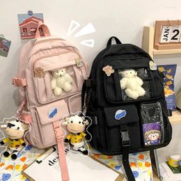 School Bags Weysfor Fashion Women Waterproof Candy Colours Backpacks High Preppy Backpack For Teenage Girl Cute Travel Rucksack