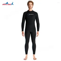 Women's Swimwear 1.5MM Men's Wetsuit Long-sleeved One-piece Diving Suit For Men Plus Size Warm Snorkeling And Surfing Swimsuit