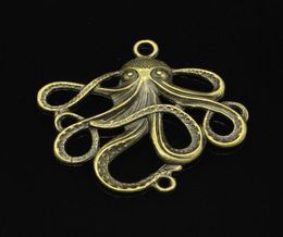 21pcs Zinc Alloy Charms Antique Bronze Plated octopus Charms for Jewellery Making DIY Handmade Pendants 48 45mm287z8356145