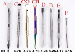 Premium Stainless Steel vape Dabber Tool Smoking Concentrate Wax Oil Pick for Dry Herb dab Tools DIY Logo9495662