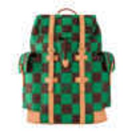 Kids Bags Luxury Brand men's bag with checkered pattern, cowhide leather trim, flap closure, medium shoulder bag N40564