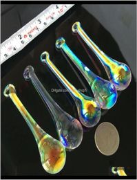 Decorations 5X Crystal Raindrop Chandelier Glass Prism Drop Icicle Diy Pendant Suncatcher Hanging Waterdrop 80Mm Ornament H Wmtqux5357547