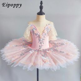 Stage Wear Children's Professional Ballet Dance Dress Girls' Costume Tulle Tutu