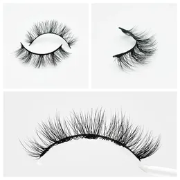 False Eyelashes 2Pair 12mm Faux Mink 3D Hair Lashes Handmade Short Natural Make Up Eyelash Reusable Strip Lash Cils