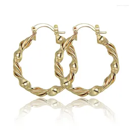 Hoop Earrings Vintage 18K Gold Plated Small Circle Light Luxury Womens Fashion Jewellery Accessories Wedding Birthday Gift