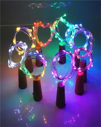 2M 20LED Lamp Cork Shaped Bottle Stopper Light Glass Wine LED Copper Wire String Lights For Party Wedding Christmas Decoration2939234