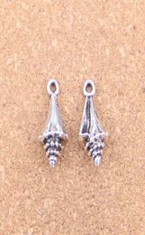 56pcs Antique Silver Bronze Plated conch shell Charms Pendant DIY Necklace Bracelet Bangle Findings 21116mm3493801
