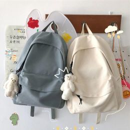 Backpack Unisex DIY Canvas Daypack Satchel School Bookbag Travel