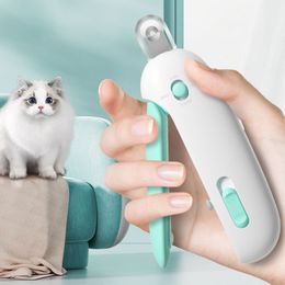 Cat Nail Clippers with File Stainless Steel Lightweight Portable Accurate Bloodline Positioning Adjustable Hole Pet Accessories