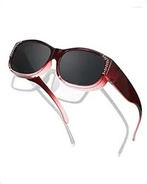 Sunglasses LVIOE Fit Over Glasses For Women Polarised UV Protection To Wear Prescription LS2319