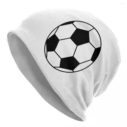 Berets Football (football) Warm Knitted Cap Hip Hop Bonnet Hat Autumn Winter Outdoor Beanies Hats For Men Women Adult