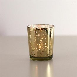 Candle Holders Mercury Glass Holder Star Plating Wedding Decoration Banquet Home Gift