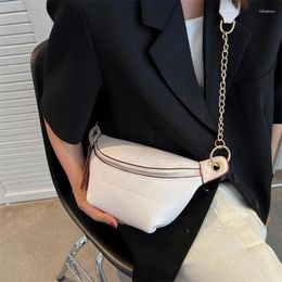 Evening Bags Luxury Designer Women Waist Bag Premium Leather Ladies Fanny Pack And Phone Fashion Female Belt Crossbody Chest