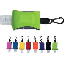 Neoprene Cover for Hand Sanitizer Bottle 30ML Gel Bottle Sleeve Holder with Clips Custom Logo Print Whole7436128