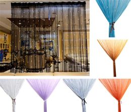 Beaded Curtain String Door Window Room Panel Glitter Crystal Ball Tassel String Line Door Window Curtain Living Room Divider Decor9581272