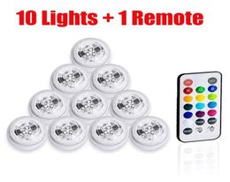 10 Pcslot LED RGB Waterproof Submersible Aquarium Fish Tank Bar Vase Light Tealight Candle Light For Wedding Birthday Anniversary4663043