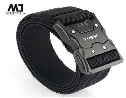 Official Genuine Tactical Belt Metal Buckle Quick Release Elastic Casual Tooling Training Mens Trousers1000435
