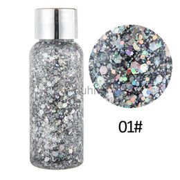 Body Glitter Multifunctional Eye Glitter Art Flash Loose Sequins Cream Nail Hair Body Face Glitter Gel Party Festival Decoration Makeup d240503