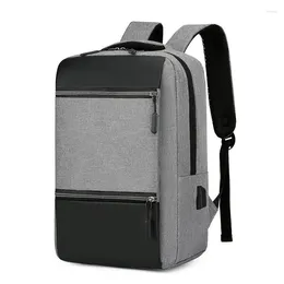 Backpack Waterproof Business Men USB School Backpacks 15.6 Inch Laptop Large Capacity For Back Pack Bags