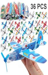 36PCS DIY Flying Glider Foam Planes For Children Mini Paper Airplane Great Birthday Party Favor Goody Bag Fillers Kids Pinata8845067