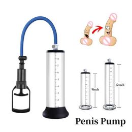 Other Health Beauty Items Acrylic Penes pump manual vacuum penis enlargement toy for male device adult products Q240430