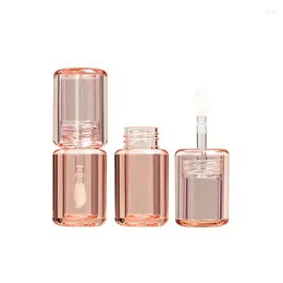 Storage Bottles 100Pcs Empty 3.5ml Lip Gloss Tube With Wand Applicator Refillable Plastic Lipstick Vials DIY Container