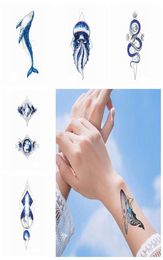 Geometric Planet Jellyfish Temporary Tattoo Arm Leg Fashion Style Stickers Body Art Removable Waterproof Tattoo Sticker HHA4928986390