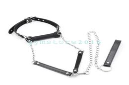 Slave Silicone Oral Dog Bone Mouth Gag Slave Game Cosplay Restraints Leash Chain G949080931