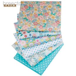 Fabric Printed Twill Cotton FabricPatchwork Cloth For DIY Sewing Quilting Baby Childrens MaterialFlowers Series6pcs/Set40cmx50cm d240503