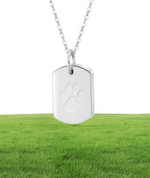 Dog Cremation Jewellery for Ashes Stainless Steel Pet Paw Pendant Keepsake Holder Ashes for Pet Human Memorial Funeral Urn Necklace for Men Women5398273