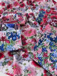 Fabric Pure Cotton Fabric Handmade DIY European and American Flowers for Sewing Clothes by Half Metre d240503