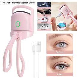 1PCS Portable Electric Eyelash Curler Mini Rechargeable Heated 240428