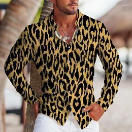 Men's Dress Shirts Leopard Print Summer Tops Shirt Fashion Trend High Quality Fabric HD Graphics Soft Comfortable Blazer 2024