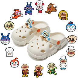 15colors japanese cartoon funny hero Anime charms wholesale childhood memories game funny gift cartoon charms shoe accessories pvc decoration buckle soft rubber