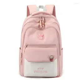 School Bags Middle For Girls Teenagers Student Backpack Women Pink Nylon Bagpack