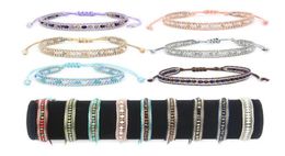 Bohemian handwoven bracelet crystal single layer beaded bracelet national wind friendship bracelet gift GD1564674976