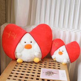 Pillow Love Duck Pear Plush Doll With Zipper Cute Sweet Gift For Mother Girlfriend Decorative Sofa Office Bedroom