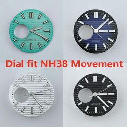 Watch Repair Kits 29.8mm NH38 Dial Hollow Out S Hands Green Luminous Face Men Parts Accessories For Automatic Mechanical Movement