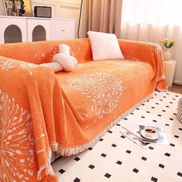 Chenille All-in-one Sofa Cover Cushion Light Luxury Style High-end Universal Towel All Season Cloth