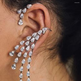 Backs Earrings Stonefans Bohe Crystal Rhinestone Ear Cuff NO Piercing Jewellery Wrap Stud Clip For Women Girl Trendy