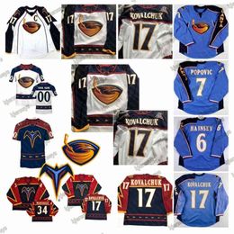 CeoAtlanta Thrashers ILYA KOVALCHUK hockey jersey Marian Hossa DANY HEATLEY POPOVIC Zach Bogosian Johan Hedberg Kari Lehtonen Chris Thorbur