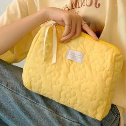 Storage Bags Cute Flower Cosmetic Women's Capacity Waterproof Makeup Bag Toiletries Organiser Case Travel Make Up Wash Pouch