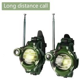 Watch Walkie Talkies For Kids Two-way Long Range Watch Radio Transceiver 7 In 1 Intercom Toy Walkie Talkies Children Kids Gifts 240419