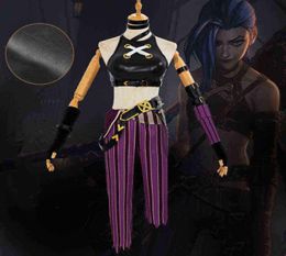 Lol Jinx Cosplay Jinx Cosplay Costume Uniform Outfits League Of Legends Game Cosplay Jinx Halloween Carnival Pak J2207207165833