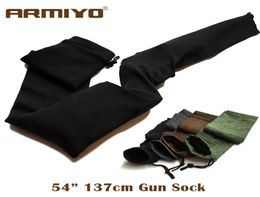 Armiyo 54quot Knit Gun Sock Polyester Silicone Treated Dustproof Rifle Protector Airsoft Holster Storage Sleeve Fabric Hunting4174912