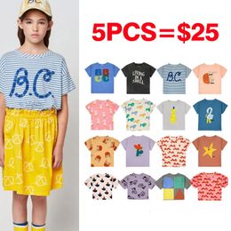 Clearance Sale BC SS Kids Summer Short Sleeve Tshirt Toddler Brand TShirt 23SS Girls Boys Designer Clothes Cotton Tees 240430