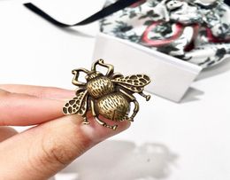 Copperplated golden retro insect bee ring brand designer jewelry rings men ring promise rings for couples 1949305