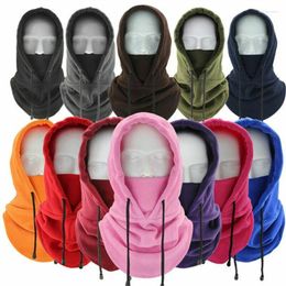 Berets Thermal Winter Balaclava Cycling Face Mask Warm Outdoor Sports Motorcycle Ski Fishing Hunting Fleece Scarf Cap