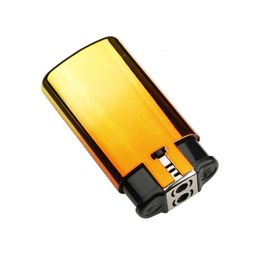 Personalization Double Flame Windproof Lighter Metal Gradient Colour Iatable Lighter Customizable Without Gas Lighter