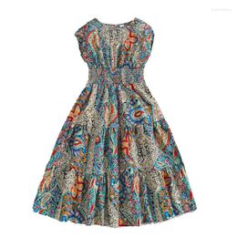 Girl Dresses Baby Girls Bohemian Dress Summer Vintage Sleeveless Tank A-Line For Beach Party Cute Clothes